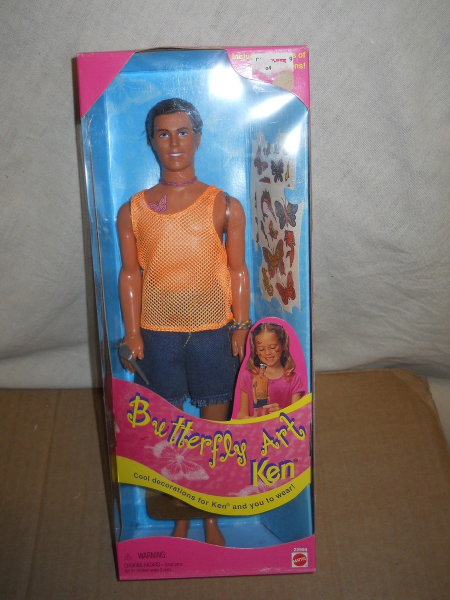 Mattel 22995: Butterfly Art Ken, 1998, Made In Indonesia Mattel 22995: Butterfly Art Ken, 1998, Made In Indonesia