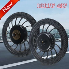 1KW 48V 20" Electric Bicycle Motor Conversion Kit Front Wheel EBike Cycling Hub