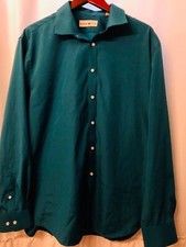 Mens Dress Shirt Beverly Hills Polo Club XL 17-17 1/2 Button Up Wedding Business