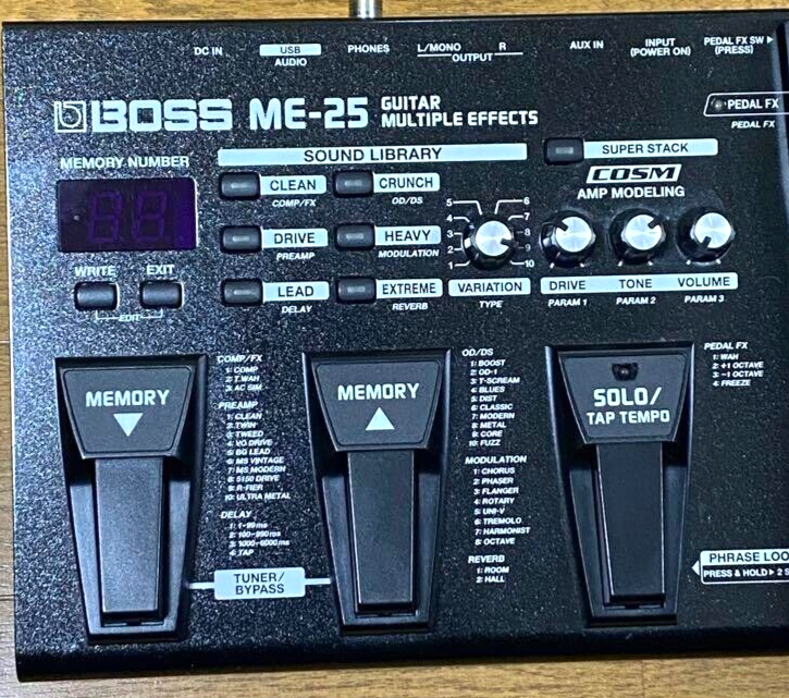 Boss ME-25 Multi-Effects Guitar Pedal From Japan | eBay