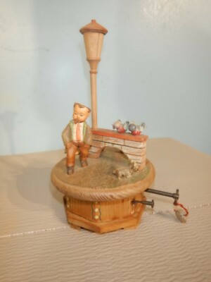 Vintage Music Boxes Thorens Anri Child & Birds Do Re Mi