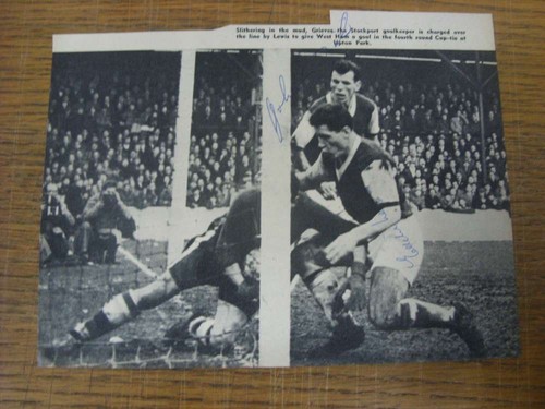 1958/1959 CBA: West Ham United - John Dick & Eddie Lewis (FA Cup Match Action v