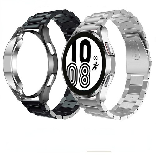 For Samsung Galaxy Watch 4 5 6 7 40/44/45mm Classic Metal Band+Case Cover 42/46