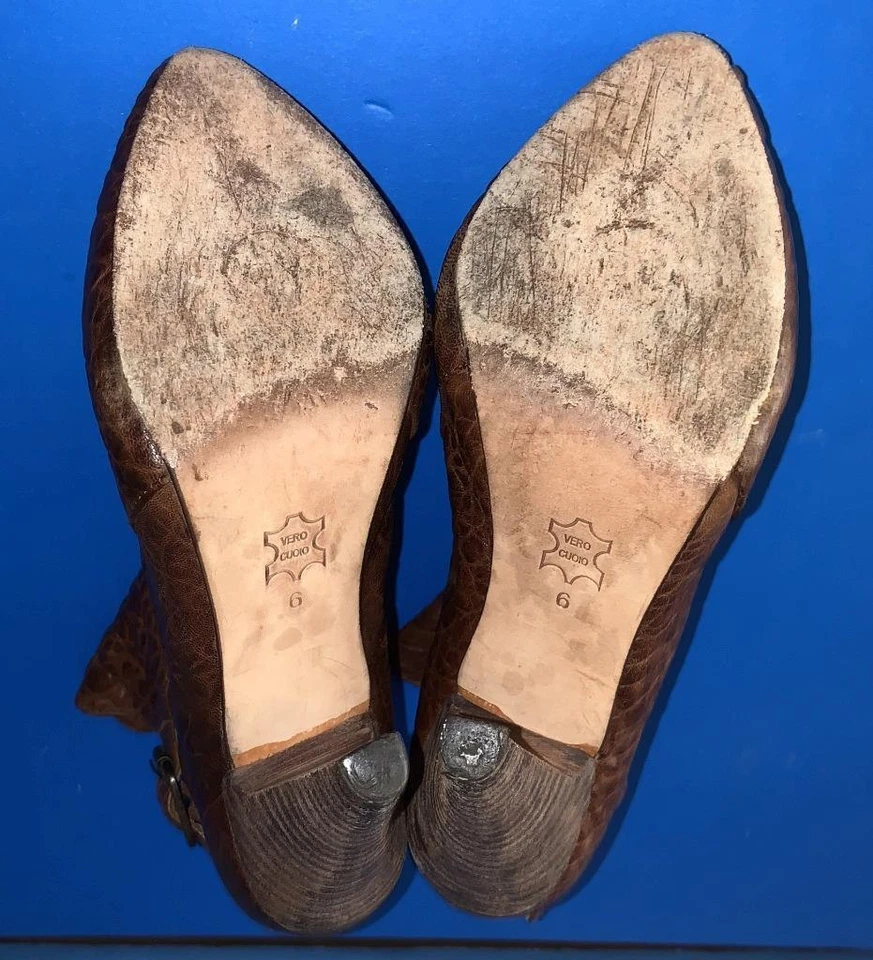 Botines CYNTHIA VINCENT Marrón Cuero Suave Talla 6 Foto 4 de 4