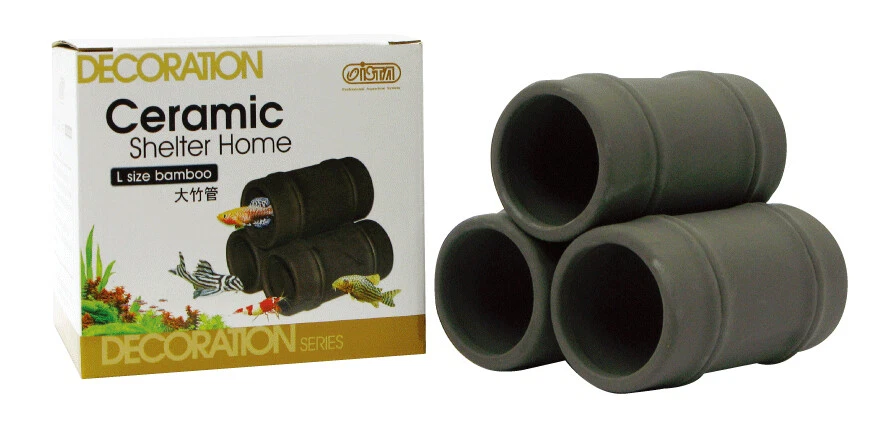Ista Ceramic Cave Hiding Shelter Home Hide Pleco Shrimp Catfish Breeding M or L