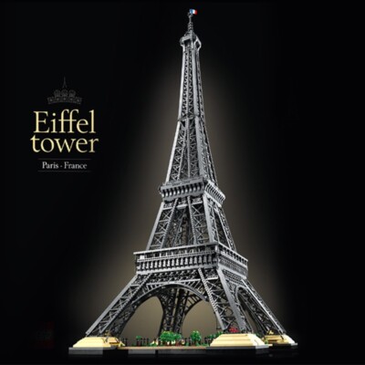 Eiffel Tower 10307 Pcs 10001 Landmark Model    Building Bricks Set - Toys Gift