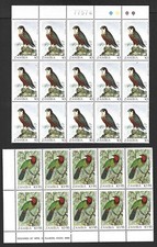 Zambia 1987-88 Birds large MNH blocks