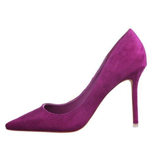 Damen Spitzschuhe Kunstwildleder schmale High Heels Abend Party Pumps US Größe S939 - Bild 44 von 51