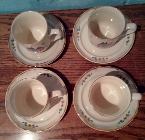 4 Sets of Cups and Saucers Vintage International Heartland - Picture 4 of 5