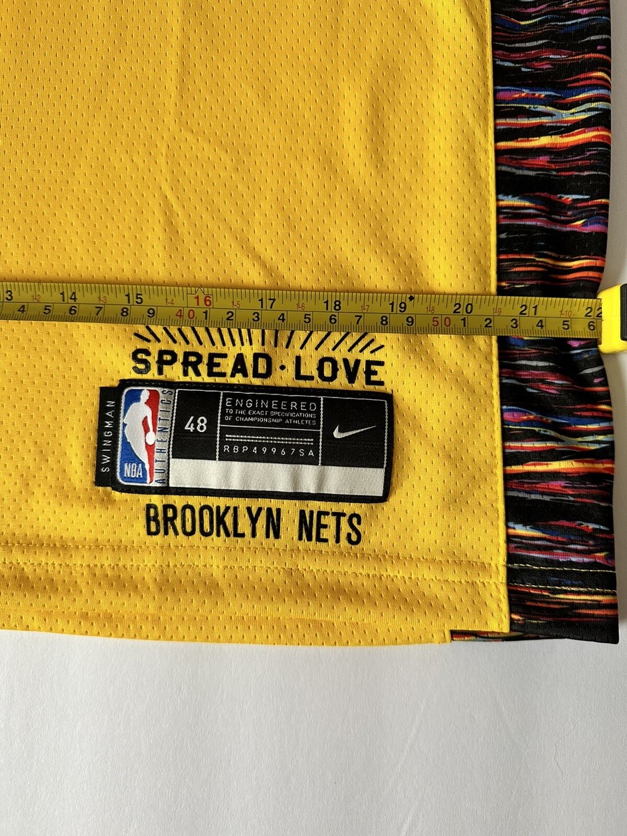 New Nike Brooklyn Nets Biggie Swingman Jersey Amarillo CU0193-728