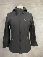 Tommy Hilfiger Women  s Black Lined Full Zip Hooded Jacket Size S