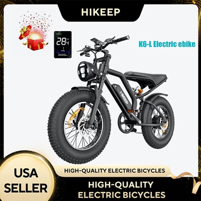 Hikeep Dirt e bike 1000W 20'' Fat Tire Mountain Electric bicycle Used 48V 32 MPH