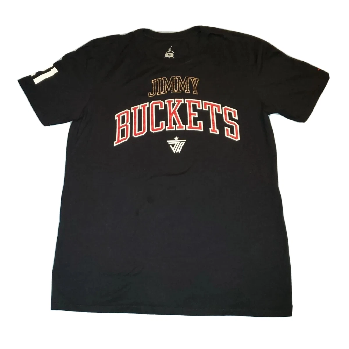 RARE Size MEDIUM Jimmy Butler x Jordan Black T Shirt Buckets 21