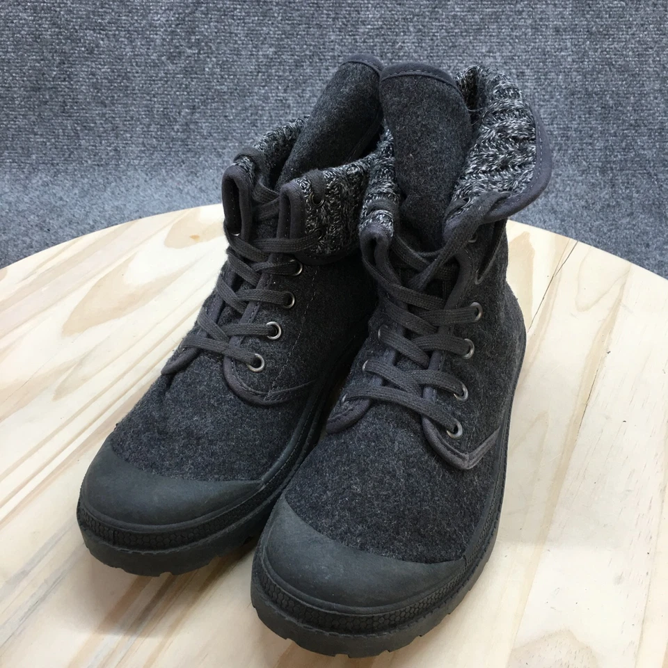 Ракета собаки ботинки женщин 8,5 пилот Джошуа сложить над шнурует вверх зимние ботинок серый - Изображение 3 из 4