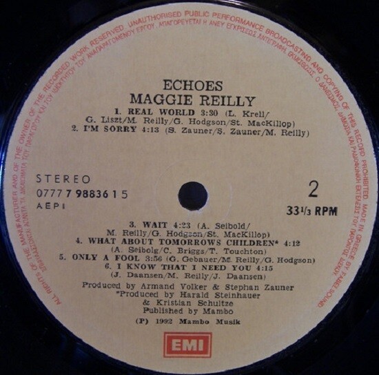 Maggie Riley Singer Maggie Reilly Echoes