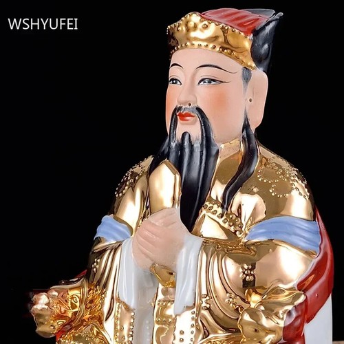 Traditionelle Keramik Küche Gott Ornament Feng Shui Charakter Statue - Bild 6 von 24