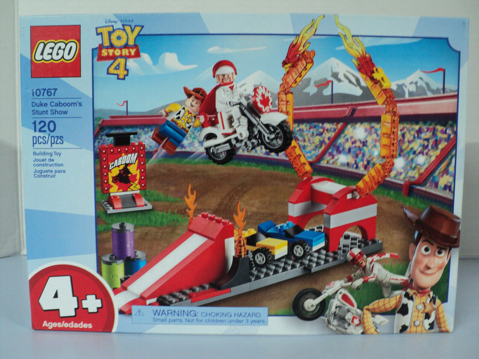 Lego Toy Story 4 Kit 10767 Duke Caboom's Stunt Show New in Box 120 Pieces Disey