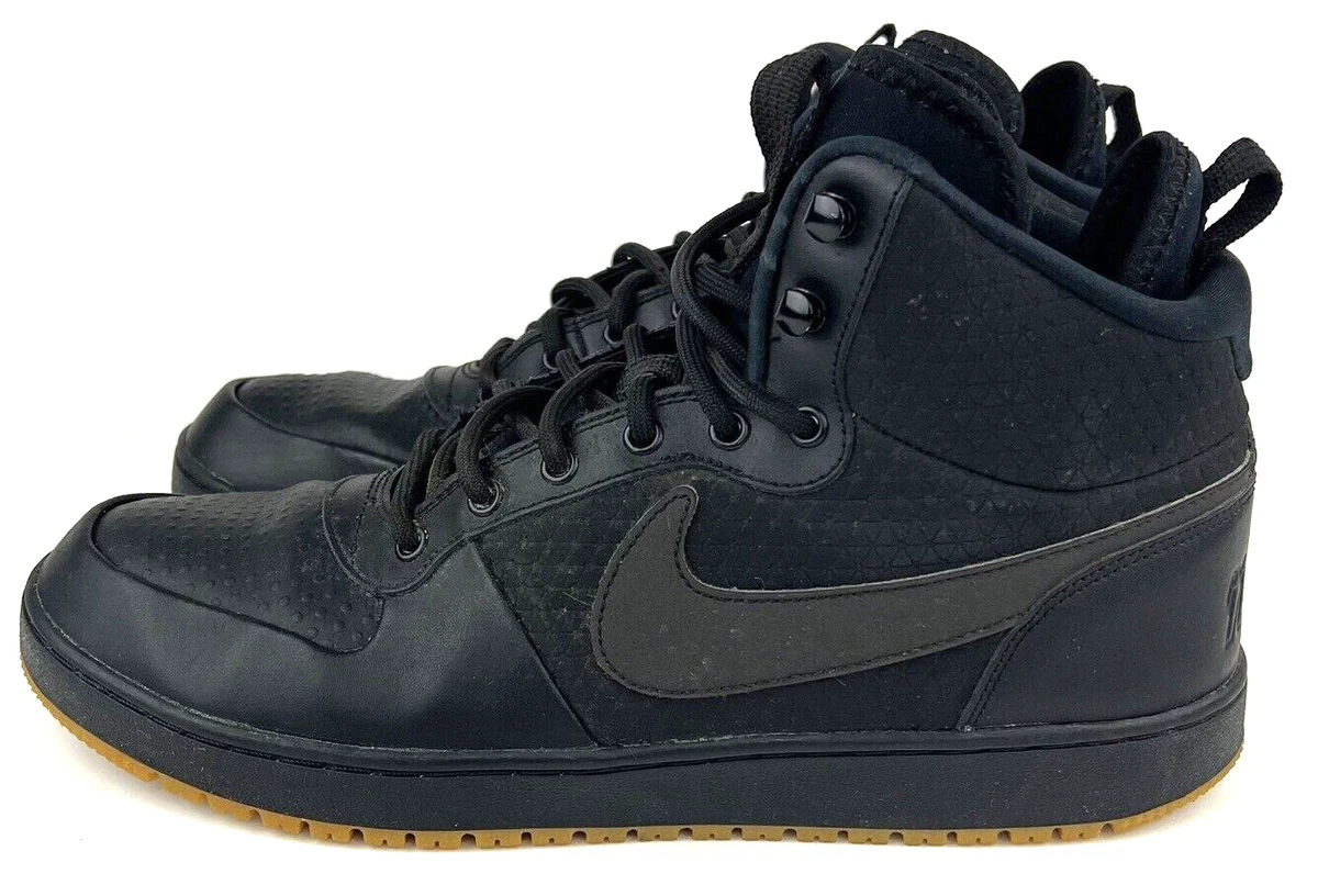 Nike Ebernon Mid Winter Black Gum Mens Shoes AQ8754 001 Size 10.5