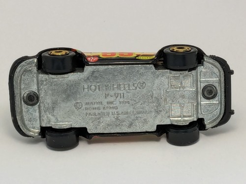 Vintage Hot Wheels 1974 Hong Kong HK PORSCHE P-911 Black #95 Gold Hot Ones FAST - Picture 5 of 6