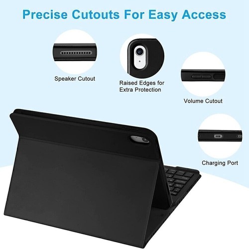 Bluetooth Keyboard Case & Mouse For iPad 10th/9/8/7/6/5 Gen Air 6/5/4/3 Pro 11 - Picture 15 of 61