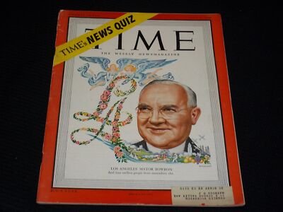 1949 JULY 4 TIME MAGAZINE - L.A.'S MAYOR BOWRON FRONT COVER - L 14806