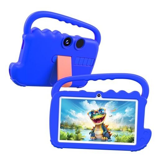 Kids Tablet 7 inch for Boy Girls, Android 12 Tablets for Kids 4GB RAM 32GB Blue