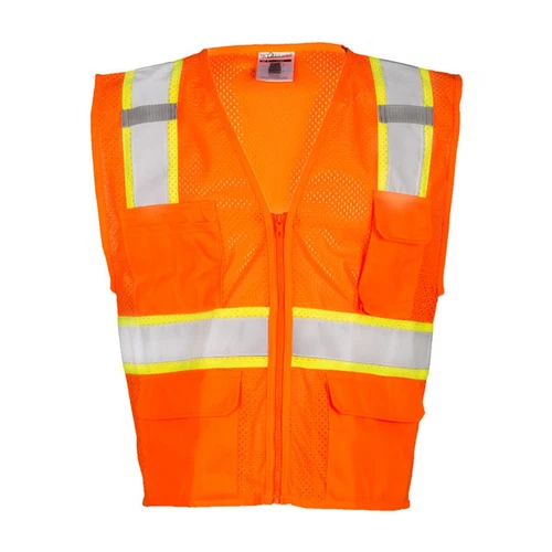 ML Kishigo 1196 High Visibility Reflective All Mesh Contrast Safety Vest - XL - product listing photo