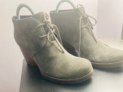 Kork Ease Roana Grey Pebble Roana Bootie Boots Lace Up Size 6.5M