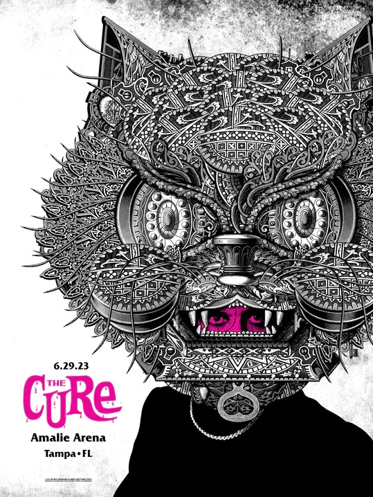 THE CURE Official Tour Poster TAMPA 06/29/2023 1st Edition | eBay