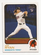 2022 Topps Heritage Baseball Twins Joe Ryan Rookie Card #370. rookie card picture