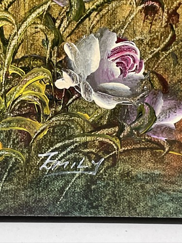 Original Oil On Canvas Painting ~ Signed By Artist - 16x13 - Picture 5 of 6