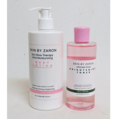 Skin by Zaron Skin Glow Ultra Moisturizing Body Lotion + Brightening Glow Toner
