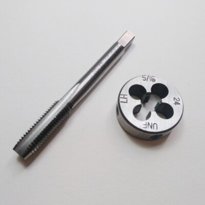 HSS 5/16-24 UNF Left Hand Tap And Die Set - 71mm Tap & 25mm OD Die