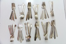 58x FOURCHETTES À SALADE COUVERTS PAS MONO ARGENTERIE LOT VINTAGE ARTISANAT RÉUTILISATION RÉUTILISABLE