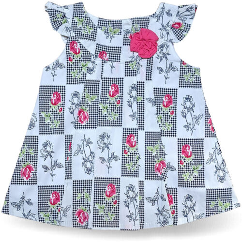 Kleid Baby Kinder Sommerkleid Mädchen Hochzeit Kleider Gestreift Blumen Punkte - Bild 38 von 107