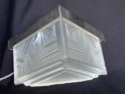 Art Deco 1930s Glass Wall Light. Muller Freres Degué Similar - Picture 6 of 18