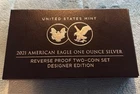 2021 Reverse Proof American Eagle 2-Coin Set Designer Edition