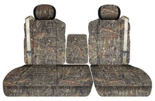 Front Set Seat Covers Fits 2001 To 2003 Ford F150 4060 With Console Camouflage