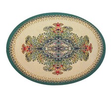 Puppenhaus Ovaler Teppich Persisch Vector Design Miniatur 1:12 Zubehör Klein