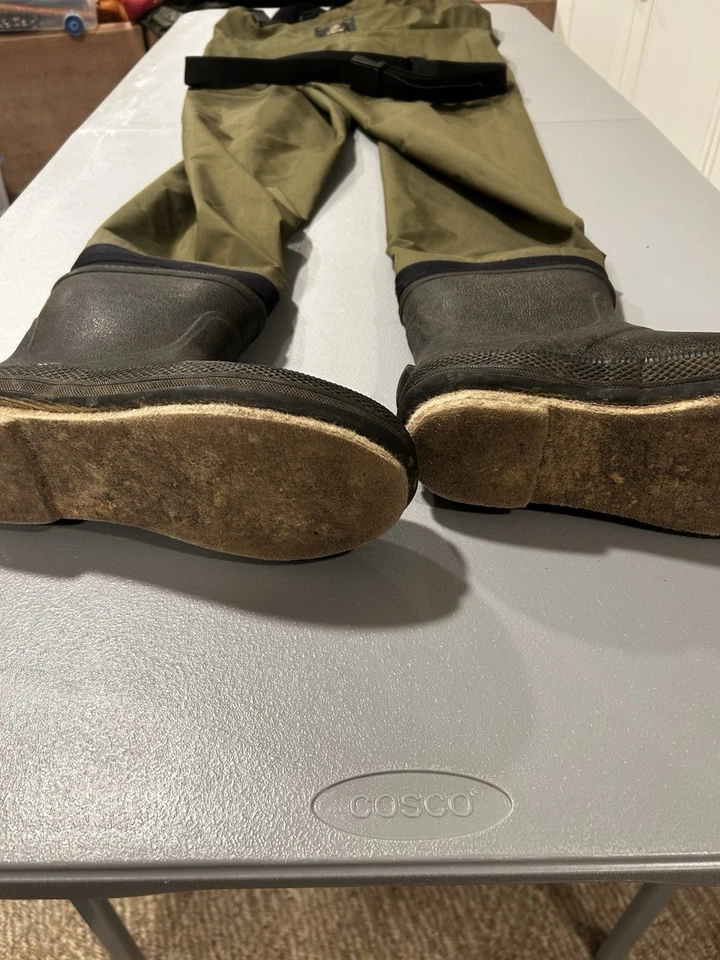 Botas de pesca con mosca Orvis Waders verdes, empacables, suaves, adulto talla M Foto 2 de 4