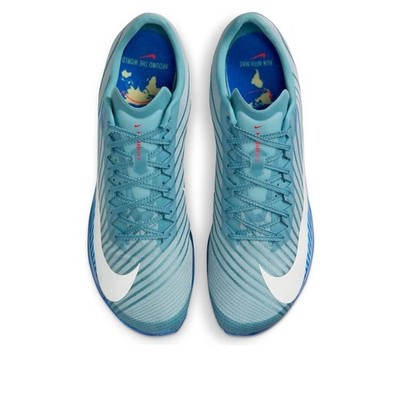 Nike Air Zoom Maxfly 2 Denim Turquoise Track Spikes Sz 6M/7.5W