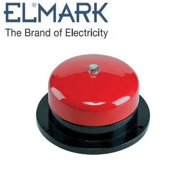 ELMARK SUONERIA CAMPANA 12V DC 85dB ALLARME ALTA RESA corrente continua