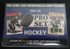 2021-22 NHL Pro Set Hockey Blaster Box Factory Sealed One Game Used Memorabilia