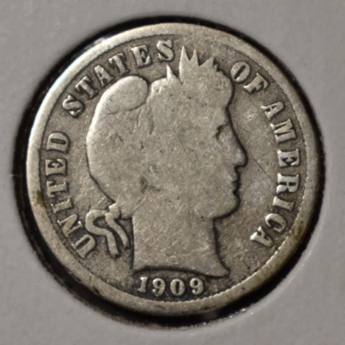 US  1909 S  Barber Liberty Dime  Better Date!