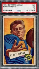 Elroy Hirsch - PSA 5 -- 1952 Bowman Large #37 -- Legendary HOF Card