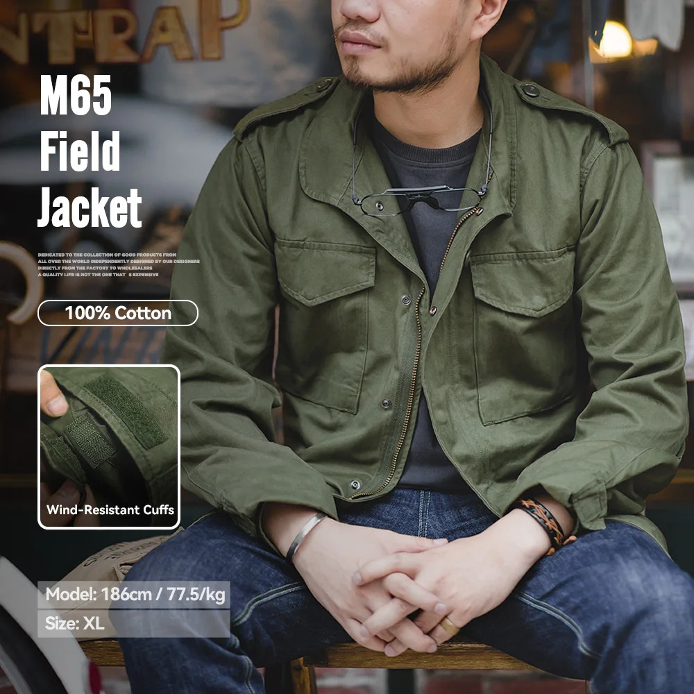 Maden Military Field Jackets For Men's Jacket Casual Windbreaker