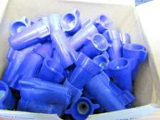    50 NEW IDEAL 30-454 BLUE WING NUT WIRE CONNECTORS BOX OF 50