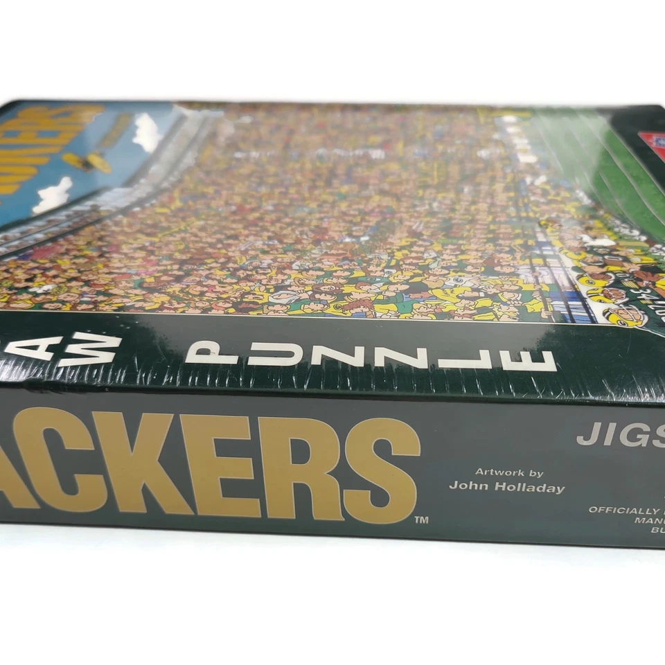 NEW Vintage Packers "Go Green Bay!" Jigsaw Puzzle John Holladay NFL 513 Pieces - Image 4 of 4