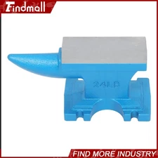 Findmall 24LB Cast Iron Anvil with Round Horn for Blacksmith Hard Hole Use