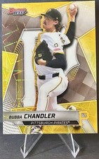 2025 Topps Bowman's Best Top Prospects Yellow Laser Bubba Chandler /75 Pirates 